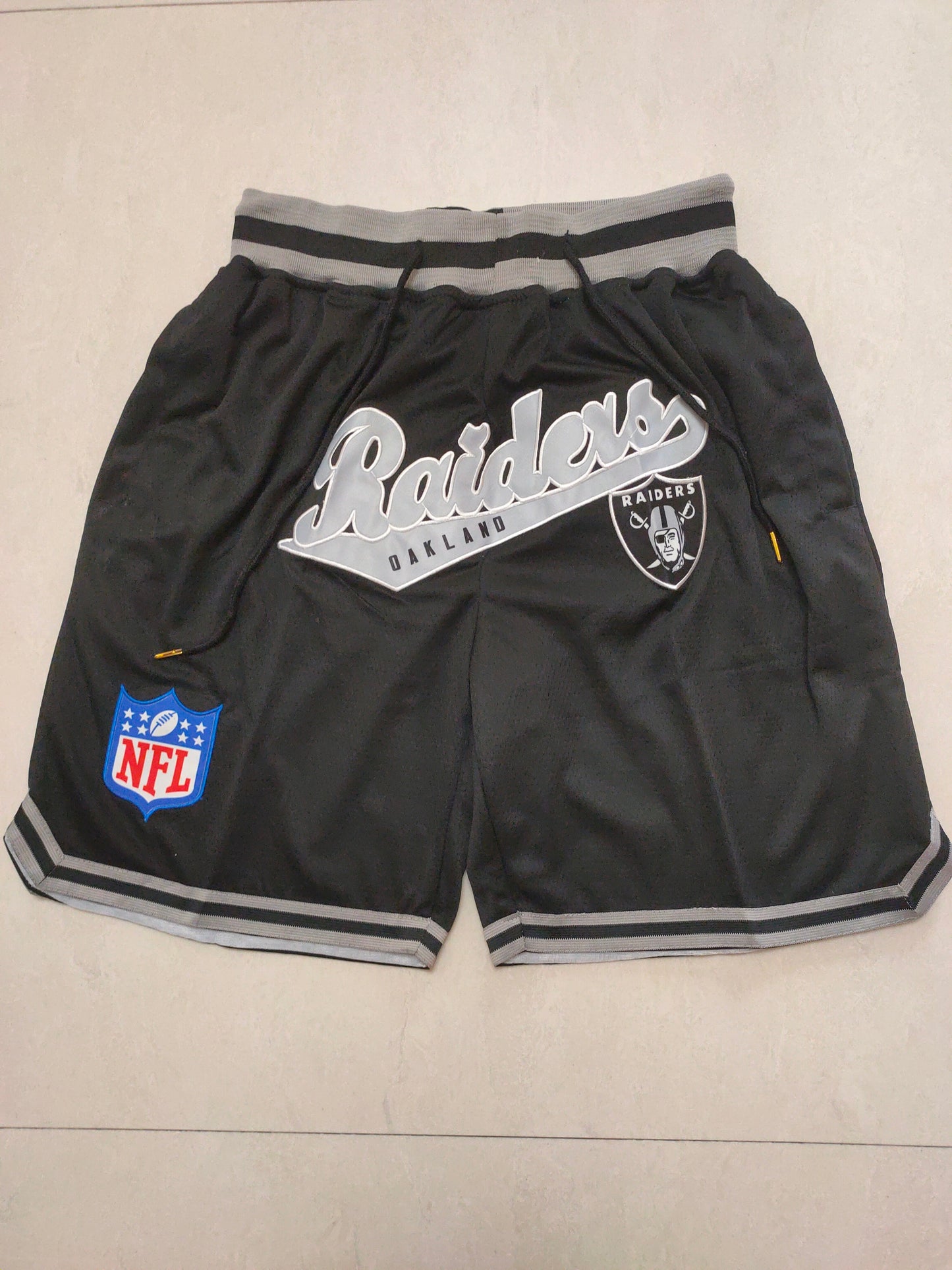 JUST DON Las Vegas Raiders Pocket Shorts football jersey product view 1
