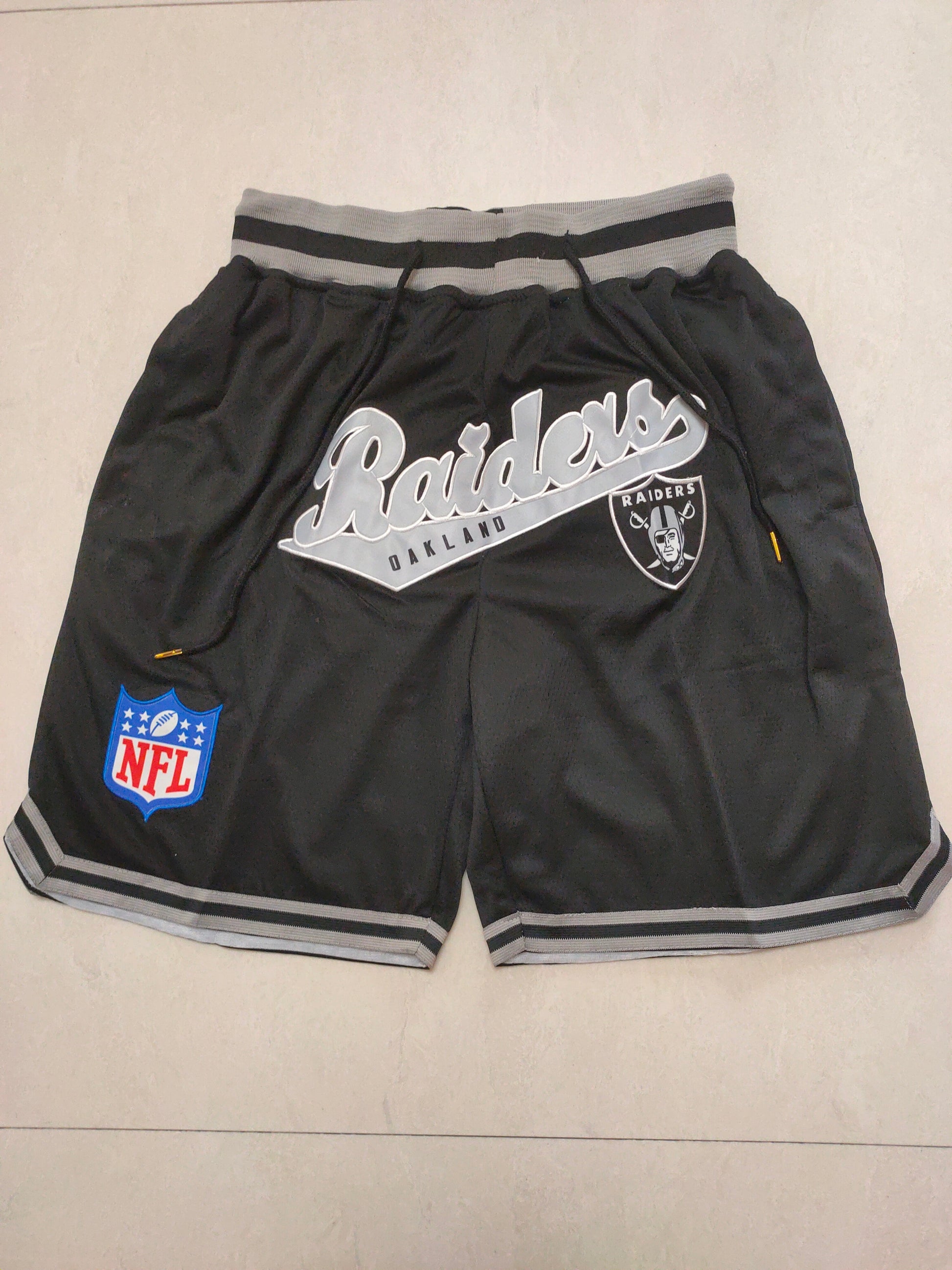 JUST DON Las Vegas Raiders Pocket Shorts football jersey product view 1