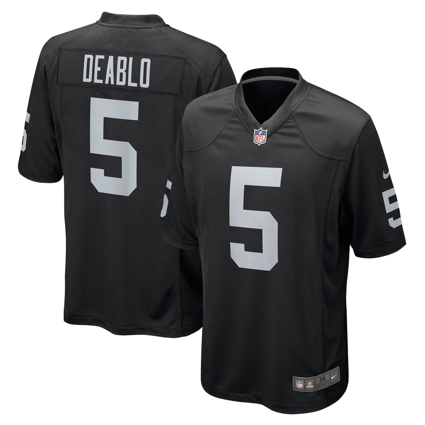 Divine Deablo Las Vegas Raiders Game Jersey - Black football jersey product view 1