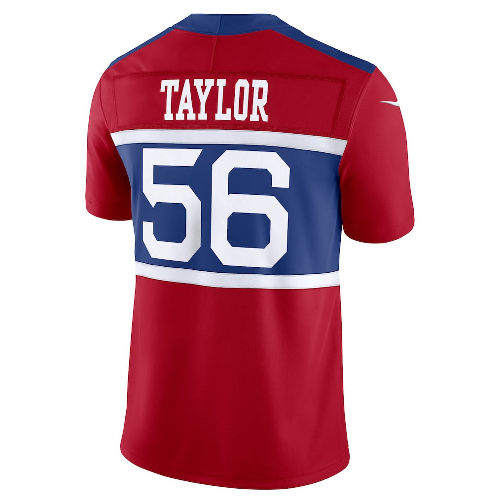 NY.Giants #56 Lawrence Taylor Century Red Alternate Vapor F.U.S.E. Retired Player Limited Jersey football jersey product view 1