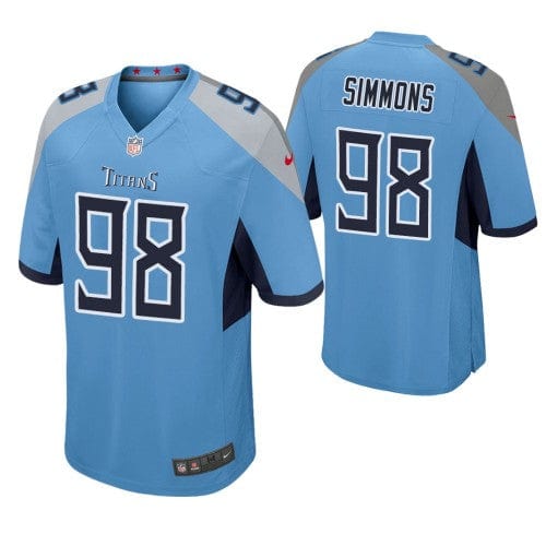 Jeffery Simmons Tennessee Titans Jersey football jersey product view 1