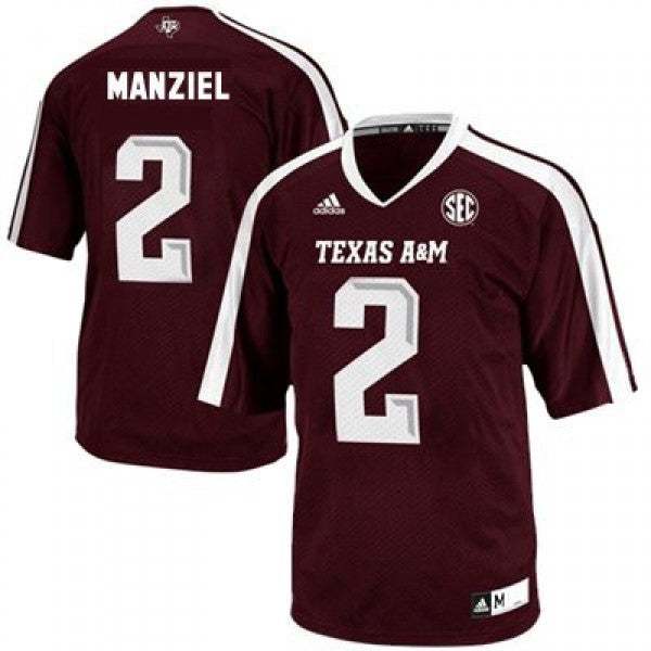 Johnny Manziel Texas A&M Aggies Jersey Red sports jersey product view 1