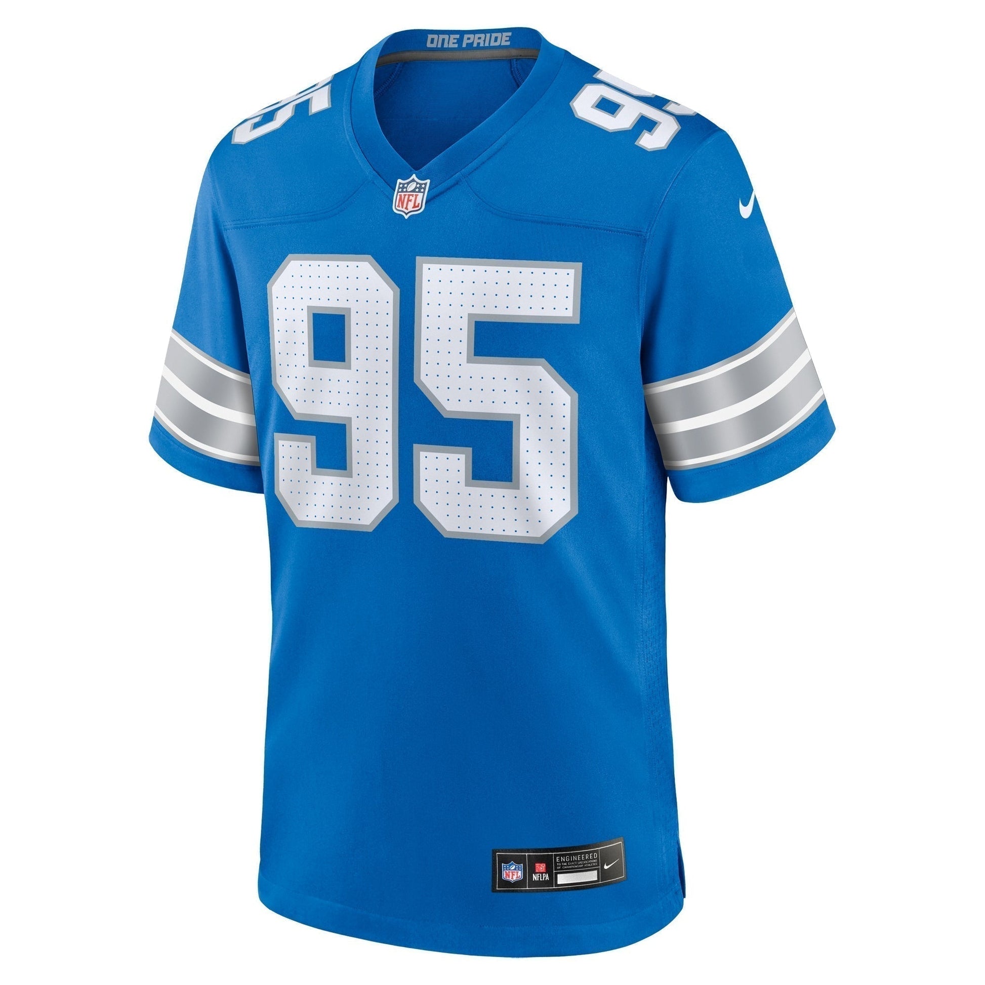 Mathieu Betts Detroit Lions Game Jersey - Blue football jersey product view 2