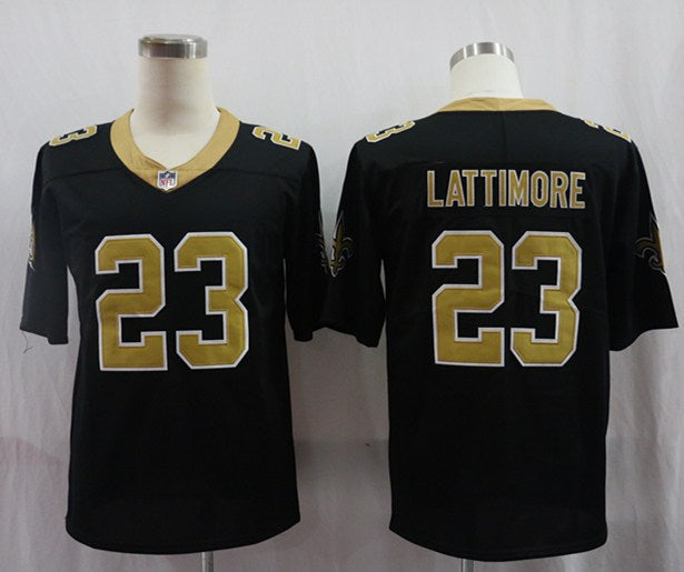 Men's New Orleans Saints Marshon Lattimore Black Game Jersey football jersey product view 1