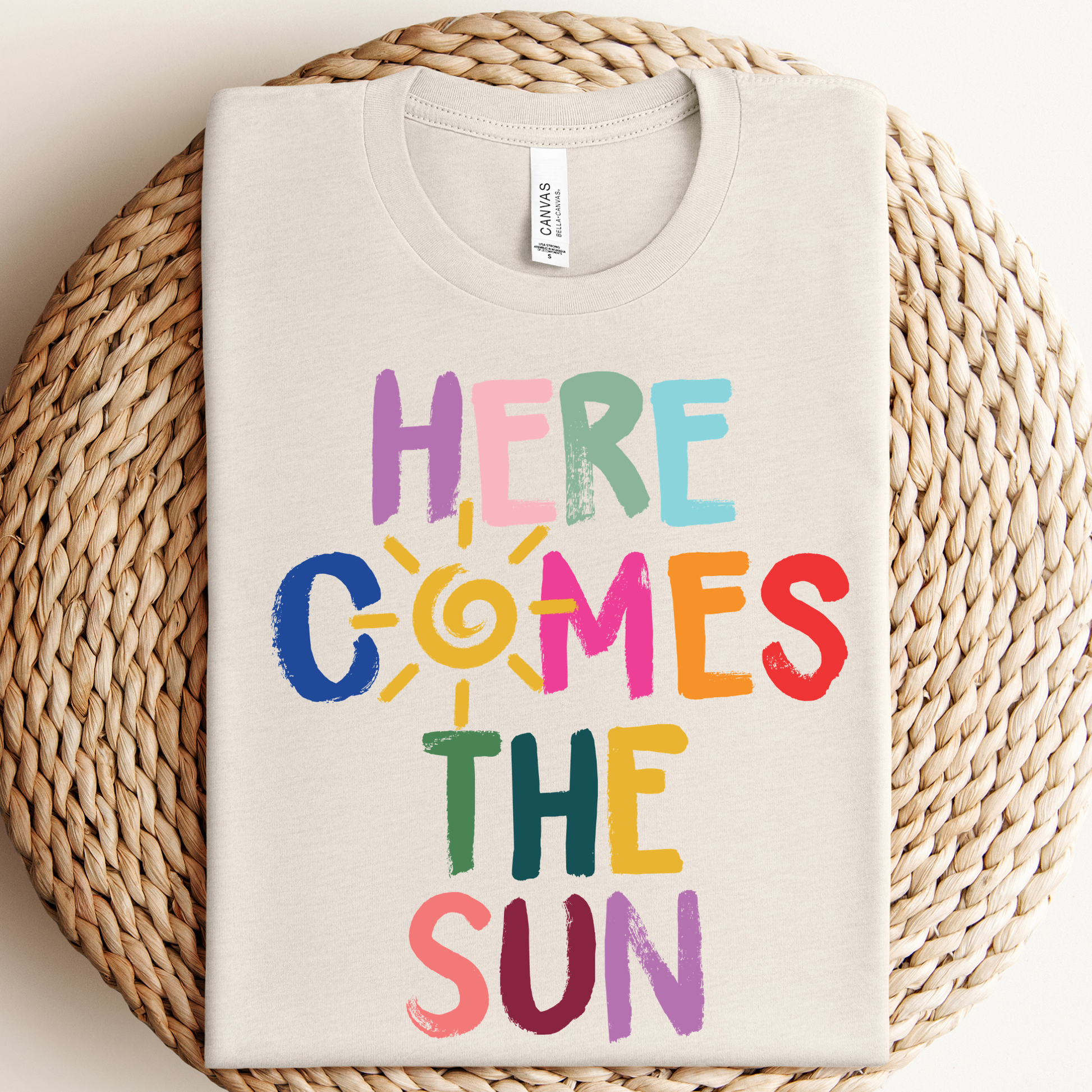 Here Comes the Sun Graphic Tee Unisex T-shirt, Sweatshirt, Hoodie, Long Sleeve Tee - T-Shirt, Sweatshirt, Hoodie