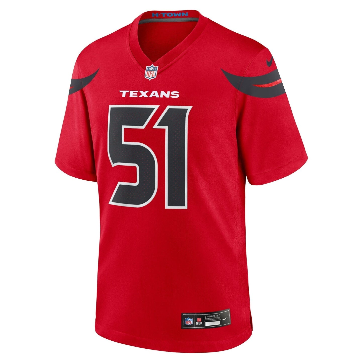 Will Anderson Jr. Houston Texans Alternate Game Jersey - Red football jersey product view 2