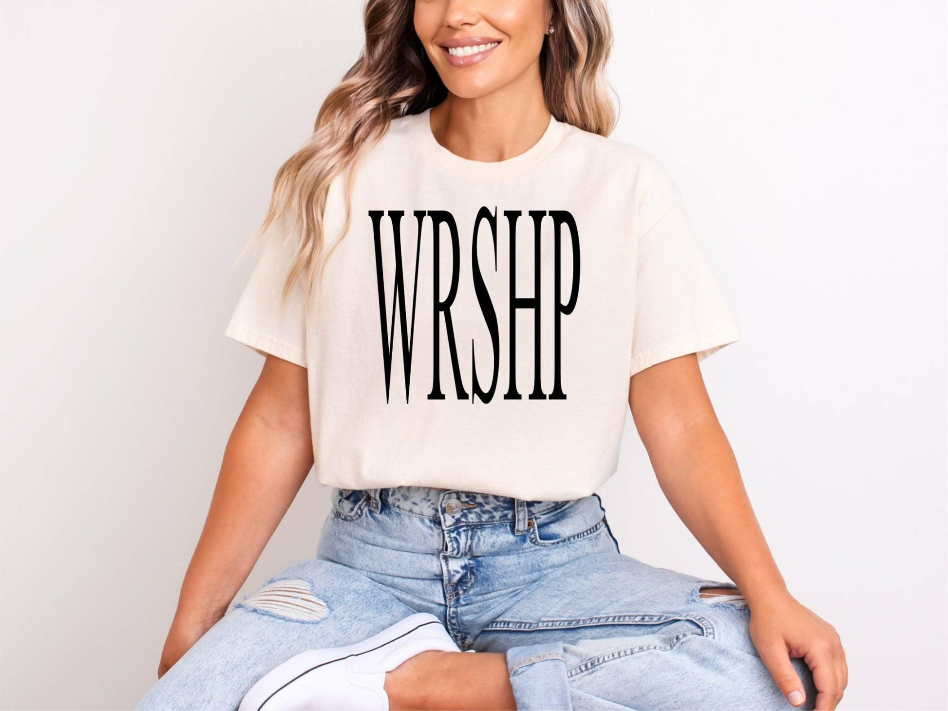 New Worship Christian Cream Bella Women's Graphic Tee Unisex T-shirt, Sweatshirt, Hoodie, Long Sleeve Tee - T-Shirt, Sweatshirt, Hoodie