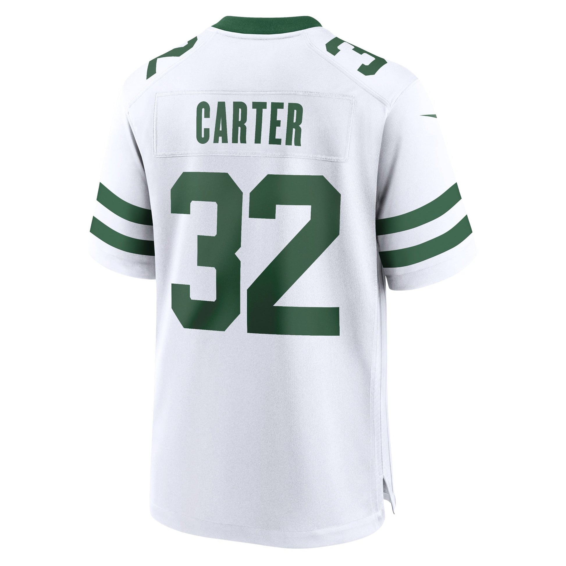 Michael Carter New York Jets Game Jersey - Legacy White football jersey product view 3