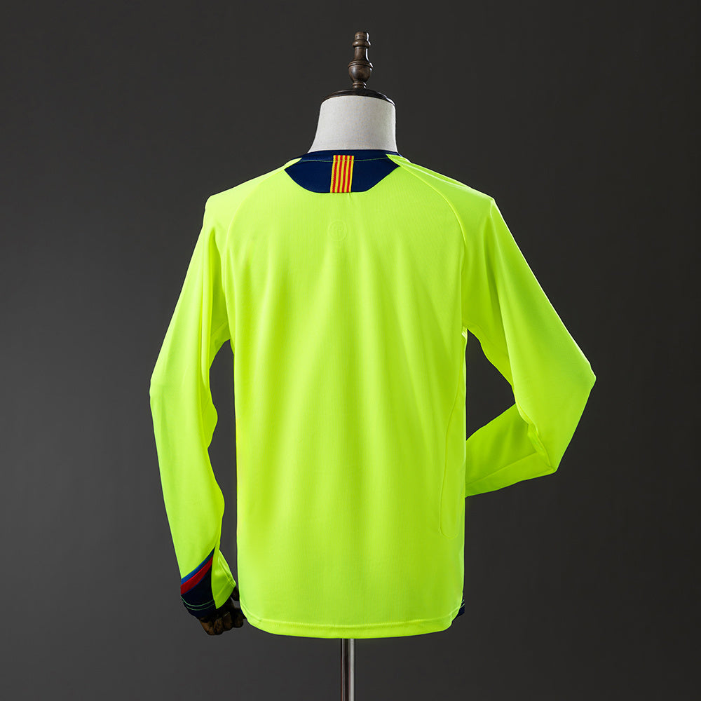 Barcelona 05/06 Away Long Sleeve Retro Jersey sports jersey product view 2