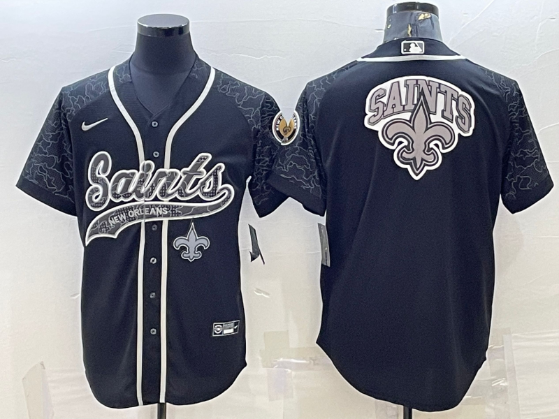 Men's New Orleans Saints Black RFLCTV Limited Jersey football jersey product view 1