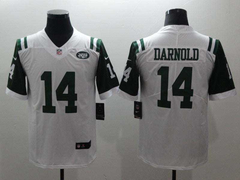 Men's New York Jets Sam Darnold White Game Player Jersey football jersey product view 1