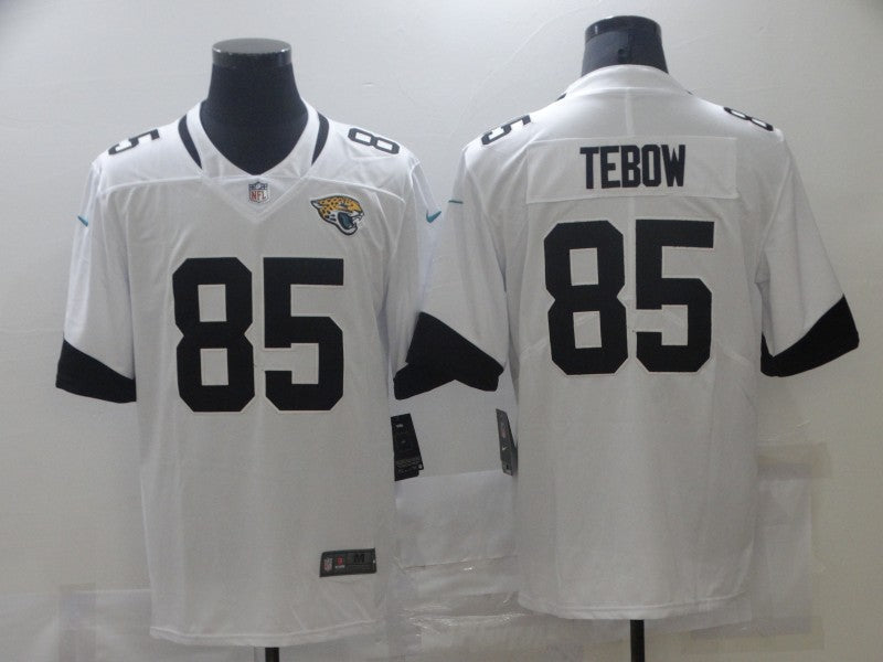 Men's Jacksonville Jaguars Tim Tebow #85 White Game Jersey1 football jersey product view 1