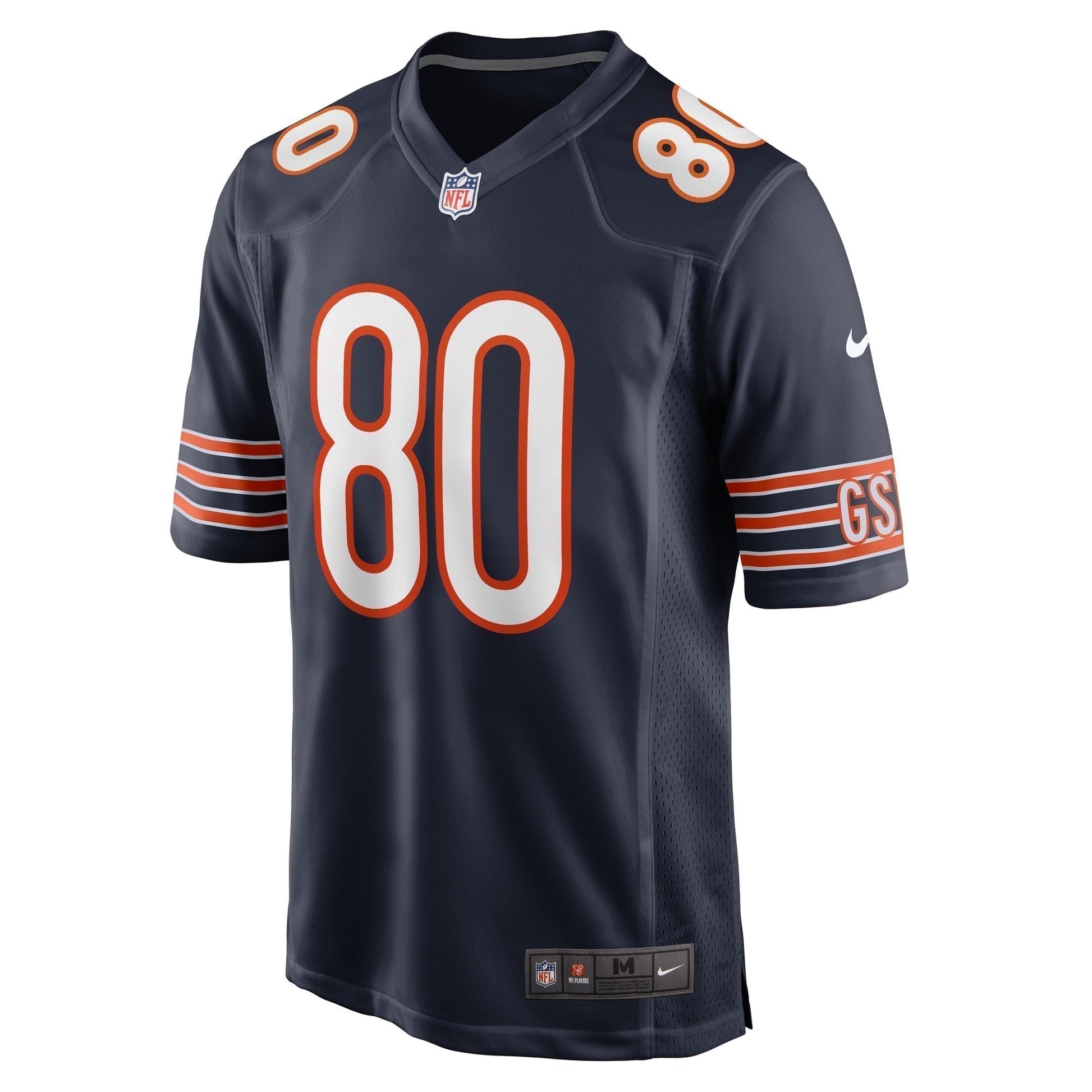 Collin Johnson Chicago Bears Game Jersey - Navy football jersey product view 2