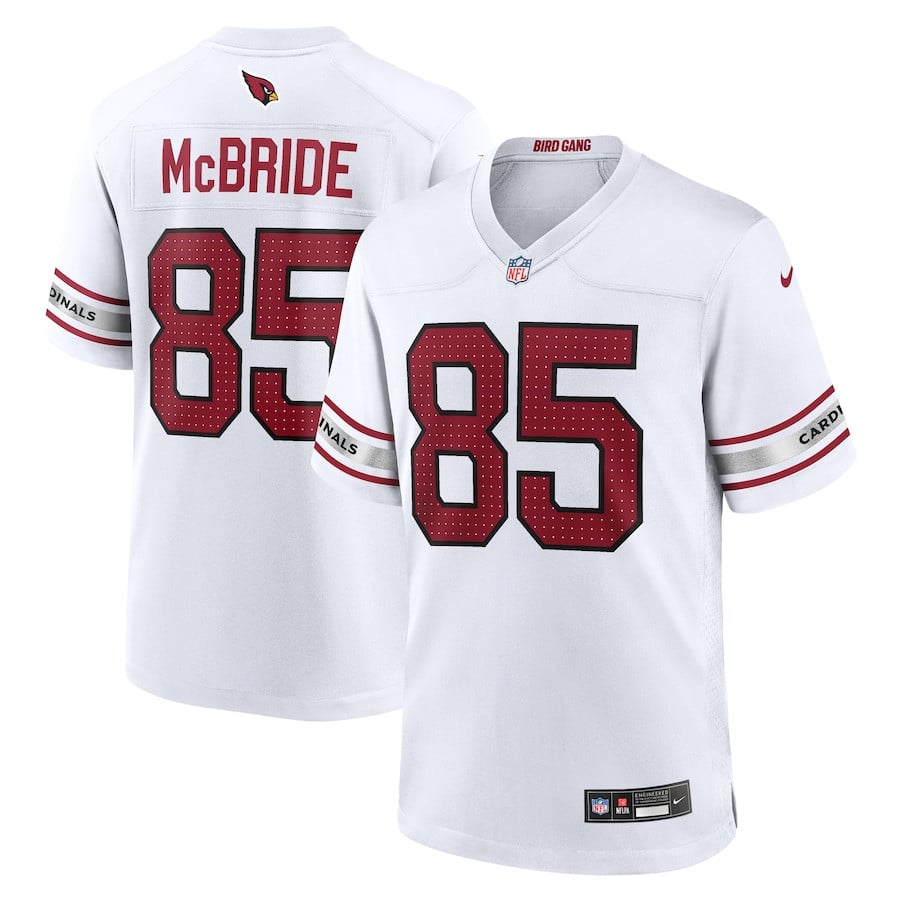 Trey McBride #85 Arizona Cardinals Game Jersey - White - Men's - National Football League 2024 football jersey product view 1