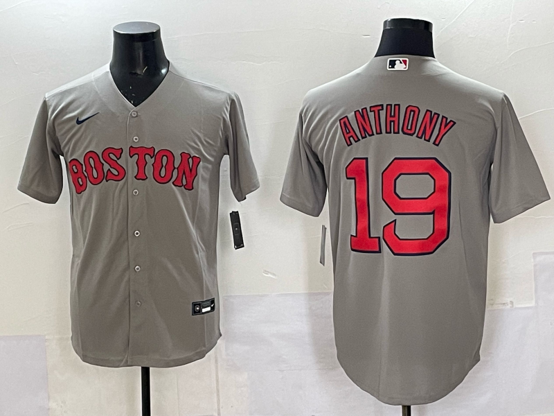 Men's Boston Red Sox Roman Anthony #19 Gray Limited Player Jersey baseball jersey product view 1
