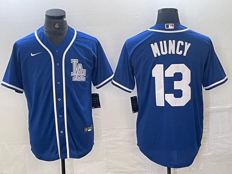 Men's Los Angeles Dodgers Max Muncy Blue Limited Player Jersey baseball jersey product view 1