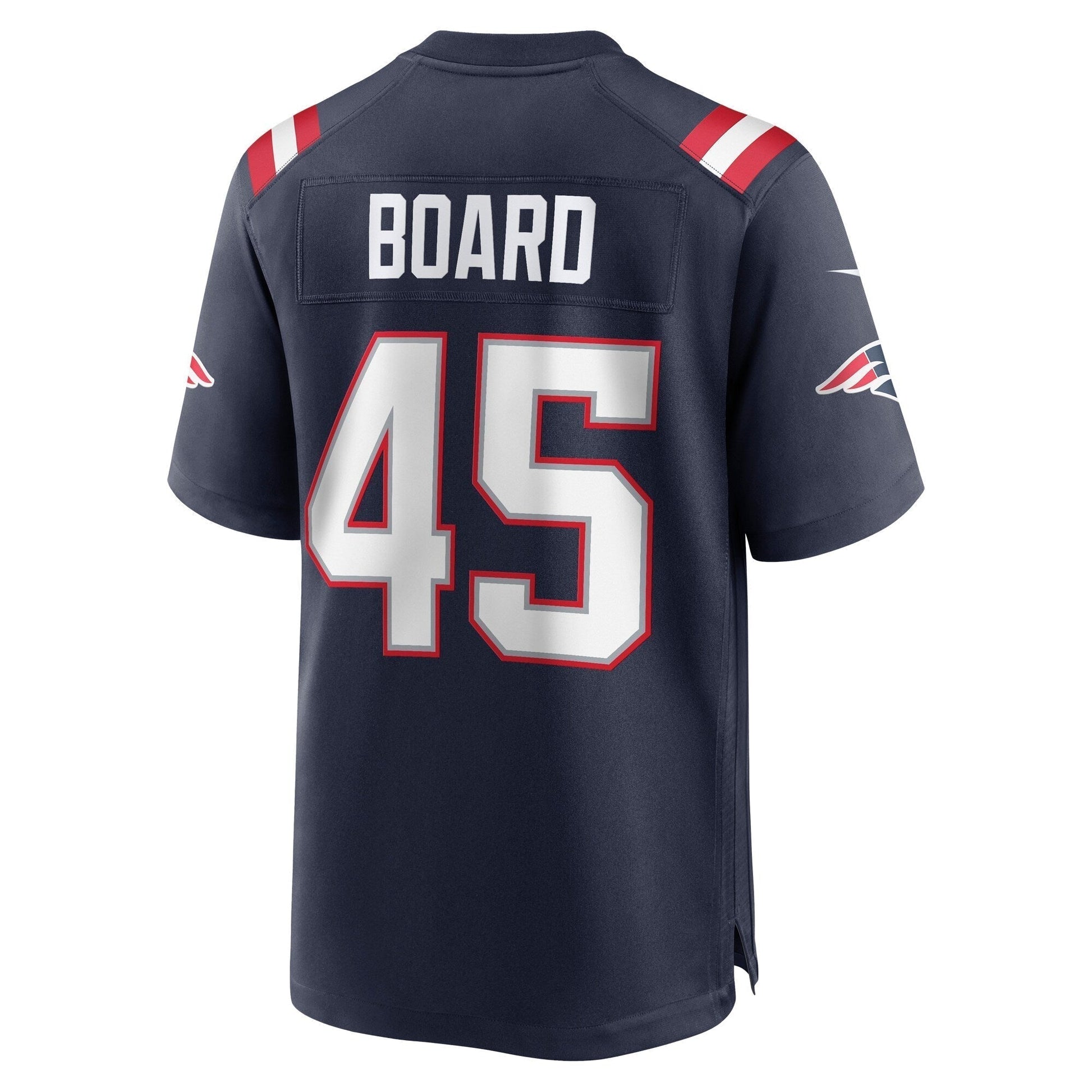 Chris Board New England Patriots Game Jersey - Navy football jersey product view 3