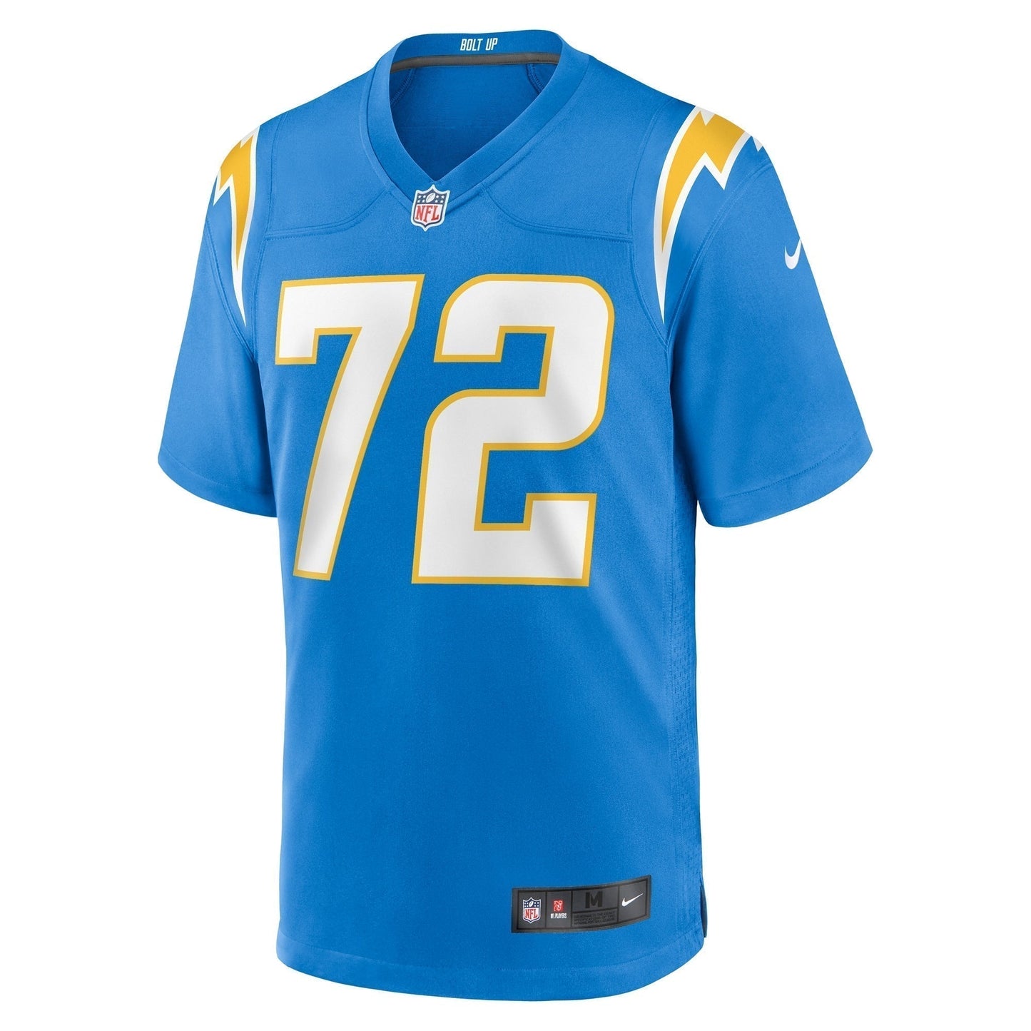 Jerrod Clark Los Angeles Chargers Team Game Jersey - Powder Blue football jersey product view 2