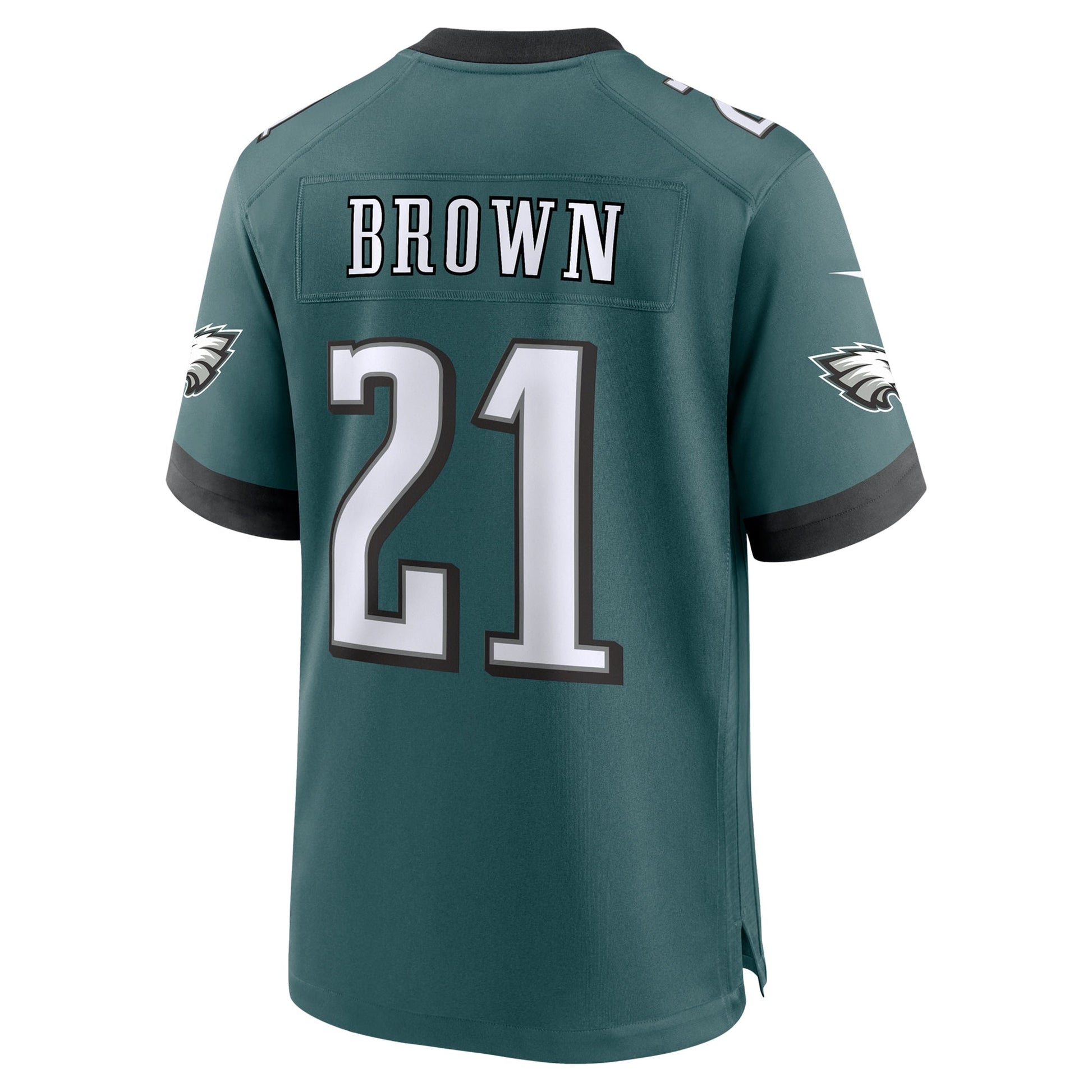 Sydney Brown Philadelphia Eagles Team Game Jersey - Midnight Green football jersey product view 3
