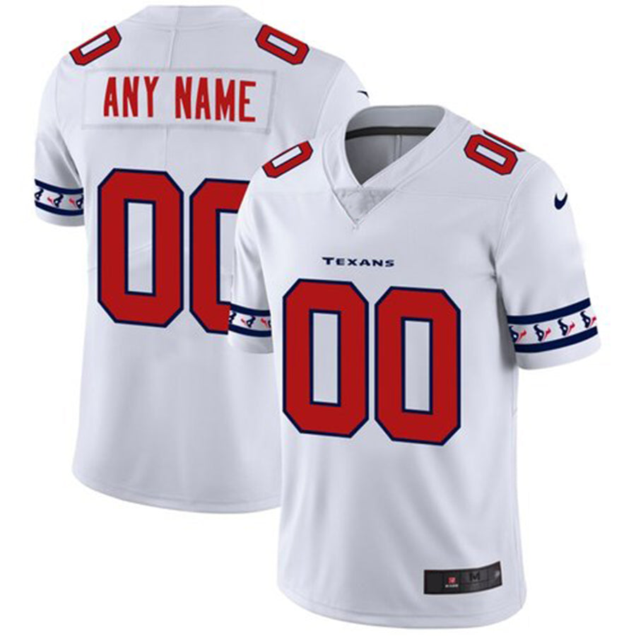 Custom1 Houston Texans White Team Logo Vapor Limited Jersey1 Stitched American Football Jerseys football jersey product view 1