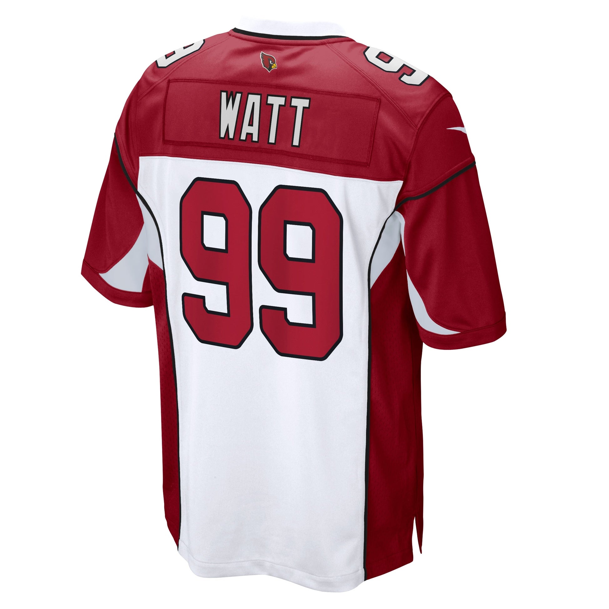 J.J. Watt Arizona Cardinals Game Jersey - White football jersey product view 3