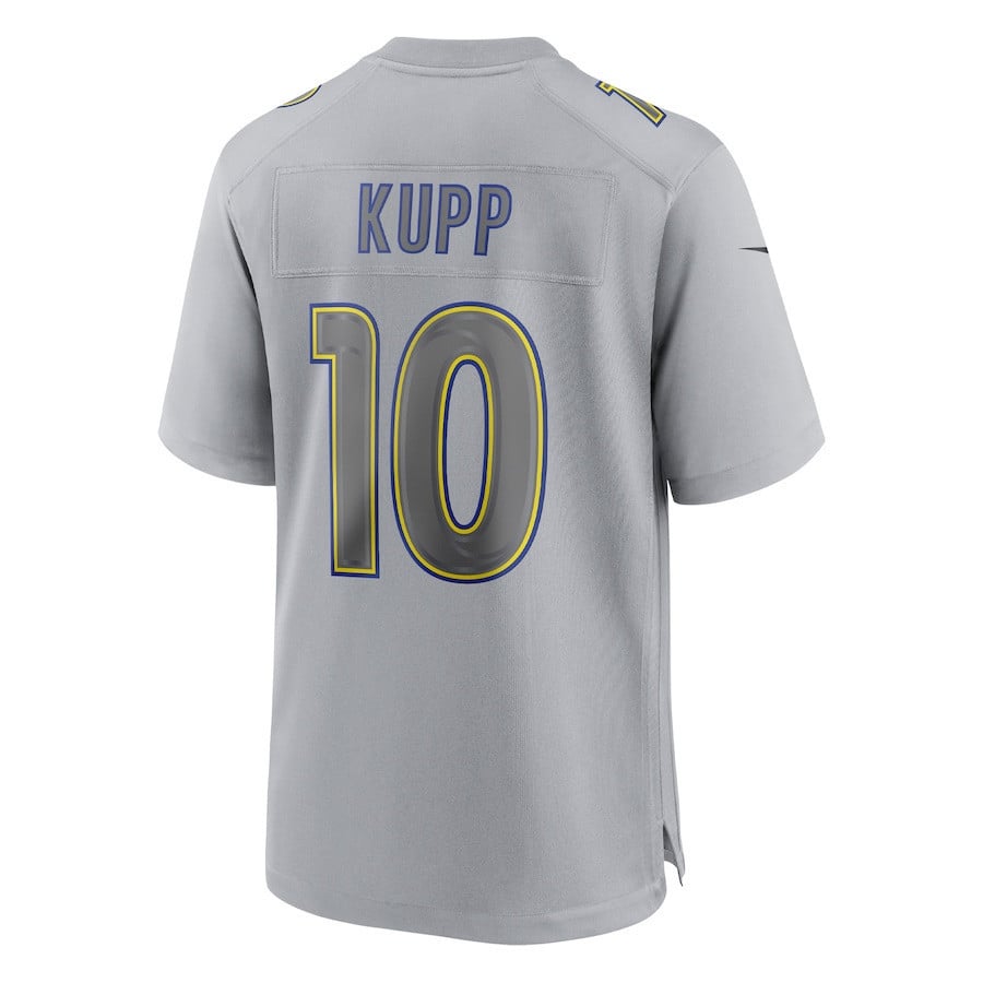 Cooper Kupp 10 Los Angeles Rams Atmosphere Fashion Game Jersey - Gray football jersey product view 3