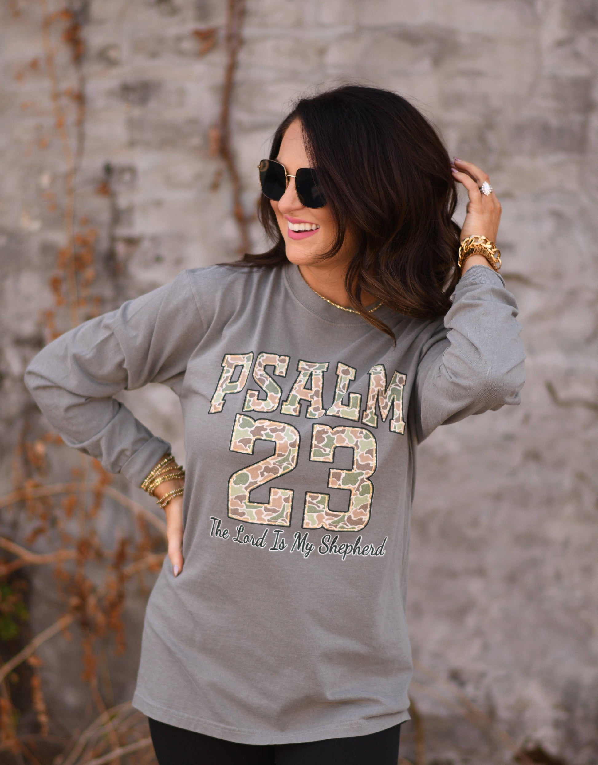 Psalm 23 Camo Tee / Long Sleeve Unisex T-shirt, Sweatshirt, Hoodie, Long Sleeve Tee - T-Shirt, Sweatshirt, Hoodie