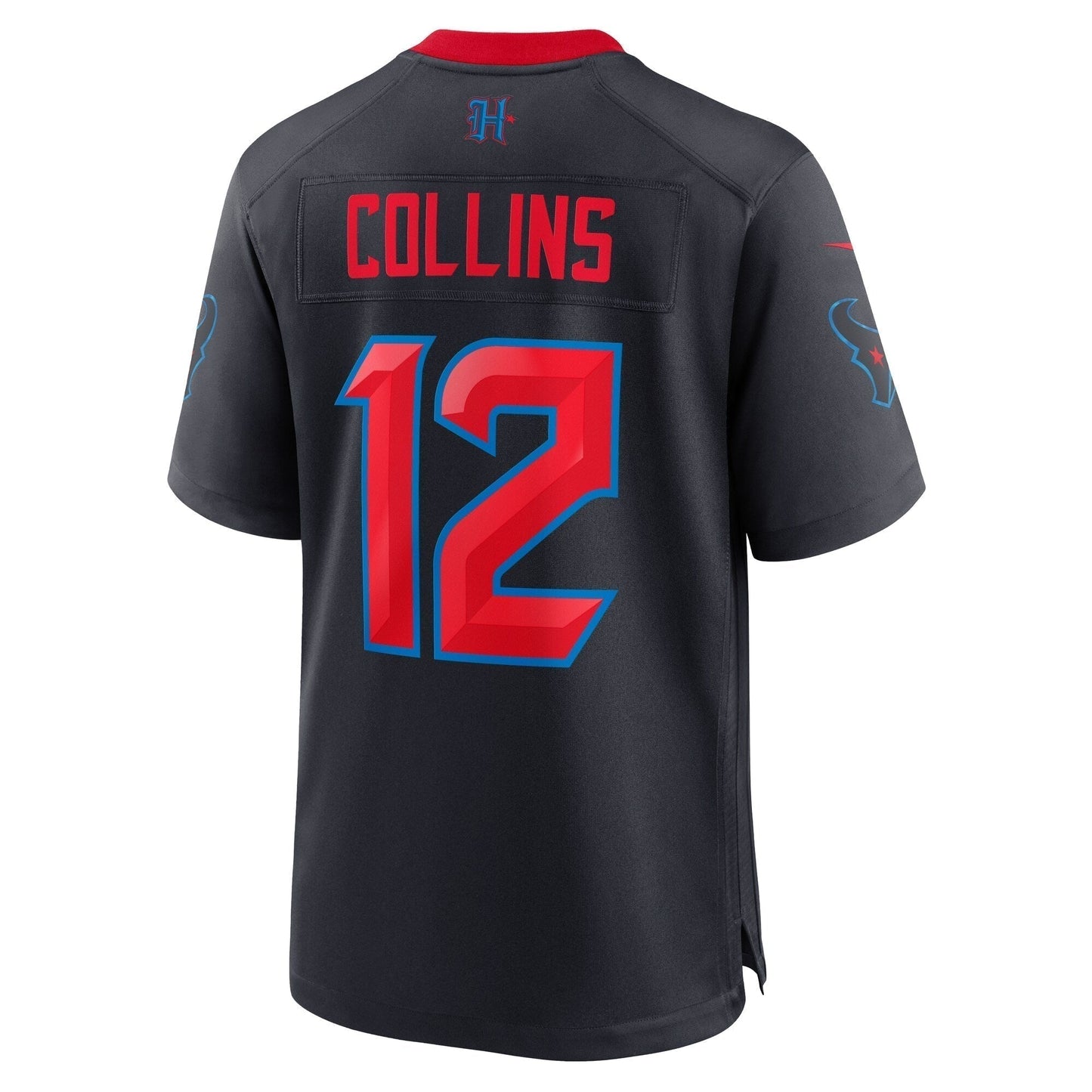 Nico Collins Houston Texans 2nd Alternate Game Jersey - Navy football jersey product view 3