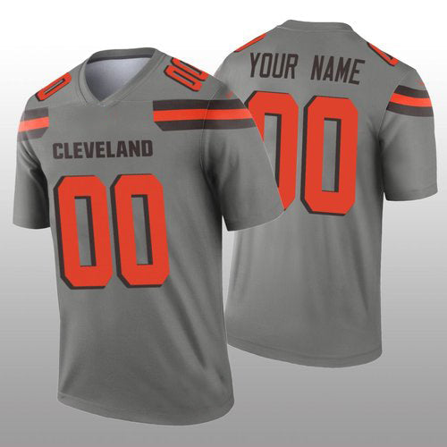 Custom1 Cleveland Browns Gray Inverted Legend Jersey1 Stitched American Football Jerseys football jersey product view 1