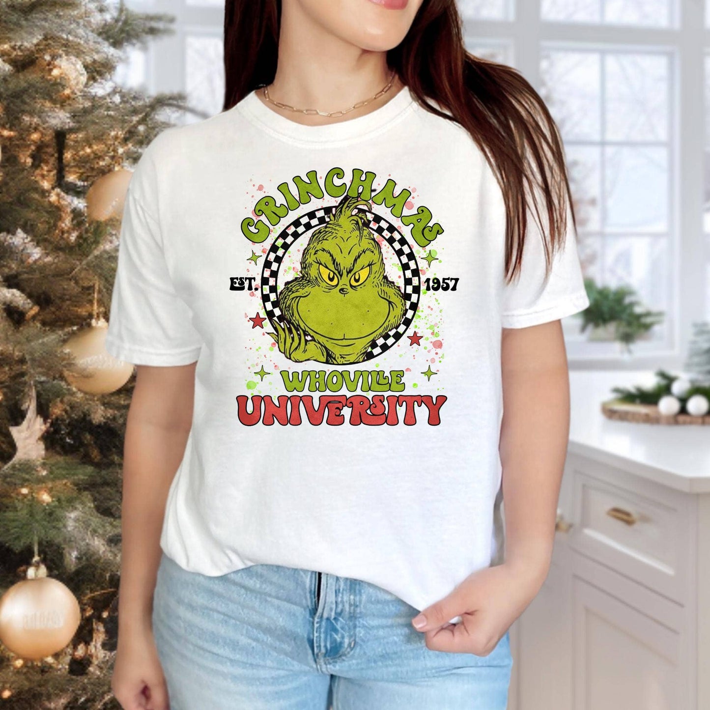 Retro Grinchmas Whoville University Shirt - Funny Christmas Unisex T-shirt, Sweatshirt, Hoodie, Long Sleeve Tee - T-Shirt, Sweatshirt, Hoodie