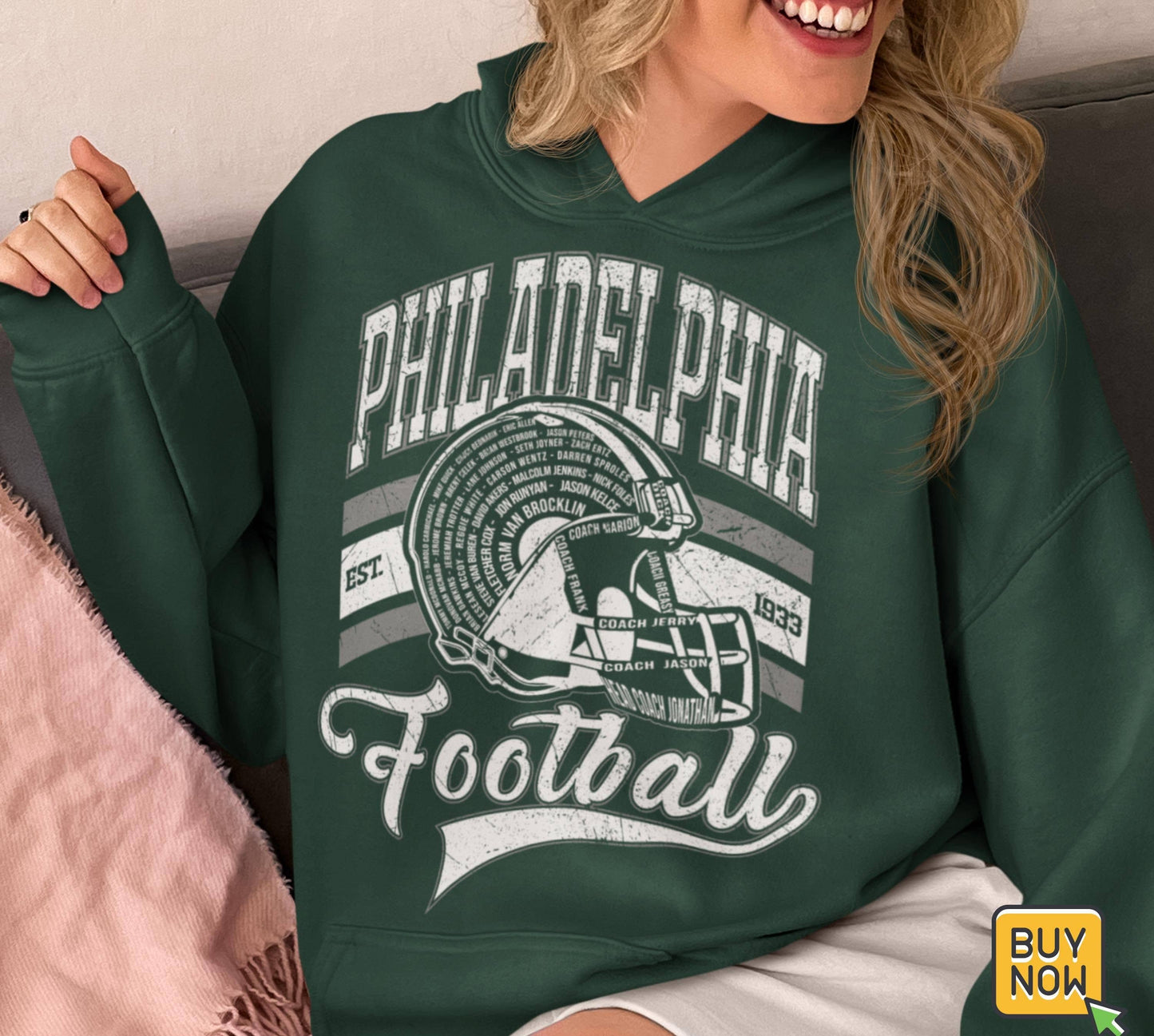 Philadelphia Football Retro Eagle Crewneck Sweatshirt Unisex T-shirt, Sweatshirt, Hoodie, Long Sleeve Tee - T-Shirt, Sweatshirt, Hoodie