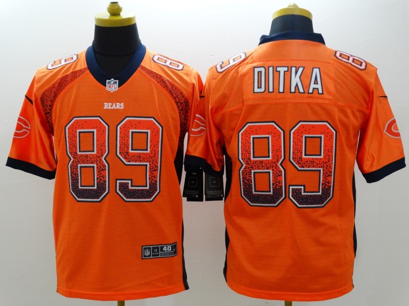 Men's Chicago Bears Mike Ditka #89 Orange Game Jersey1 football jersey product view 1