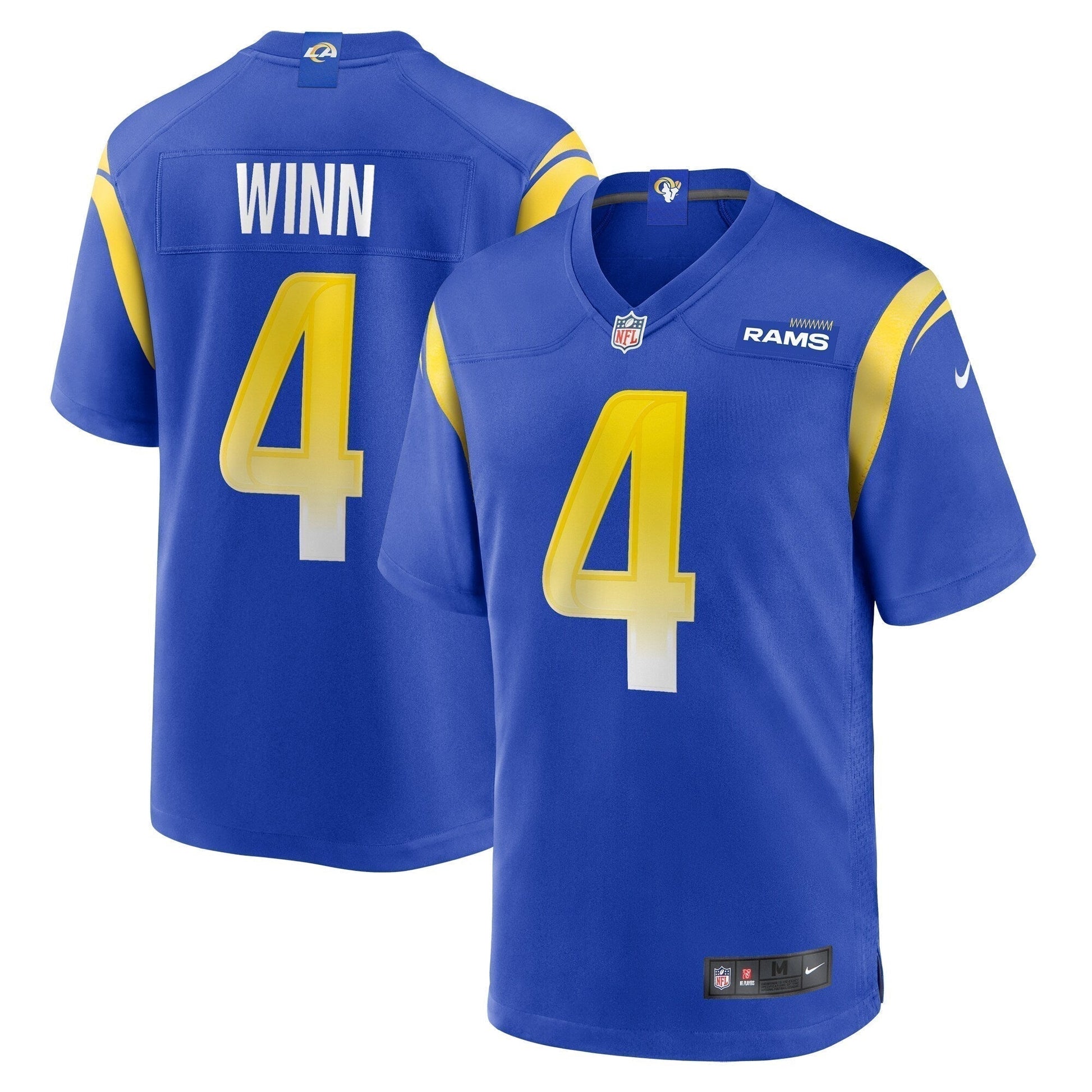 Dresser Winn Los Angeles Rams Team Game Jersey - Royal football jersey product view 1