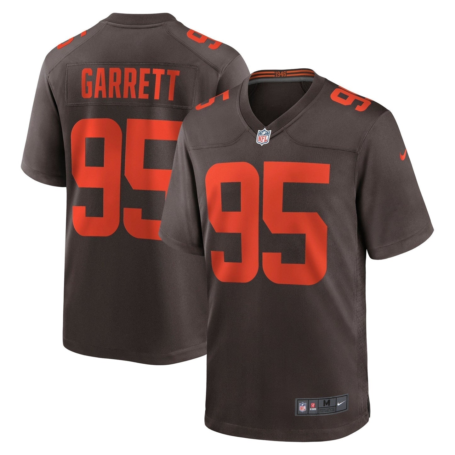 Myles Garrett Cleveland Browns Alternate Game Jersey - Brown football jersey product view 1