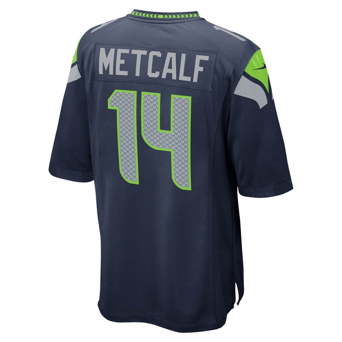 DK Metcalf Seattle Seahawks Game Team Jersey - College Navy football jersey product view 3