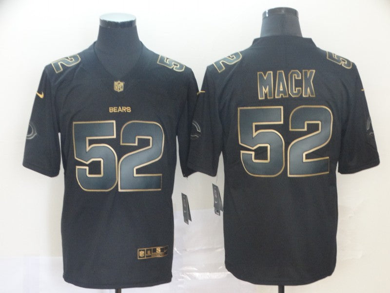 Men's Chicago Bears #52 Khalil Mack Black Alternate Game Jersey1 football jersey product view 1