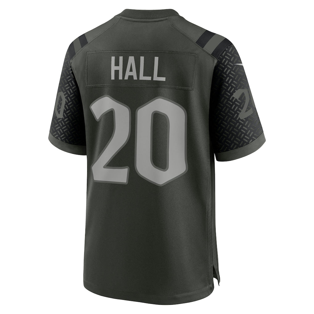 NY.Jets #20 Breece Hall Gotham Green 2025 Rivalries Collection Game Jersey sports jersey product view 1