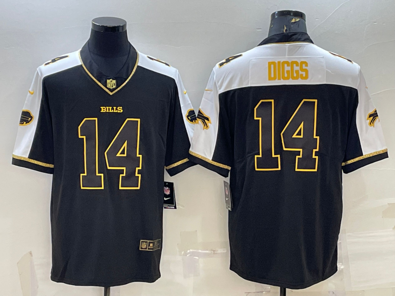 Men's Buffalo Bills Stefon Diggs Black Player Game Jersey football jersey product view 1
