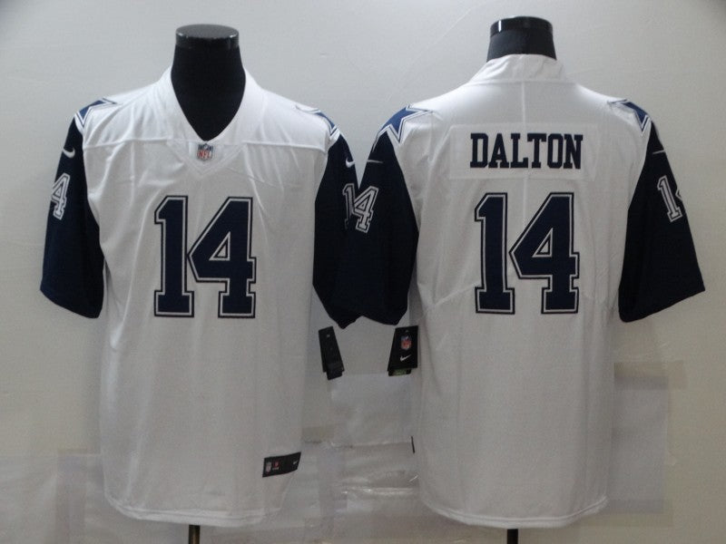 Men's Dallas Cowboys Andy Dalton #14 White Game Jersey1 football jersey product view 1