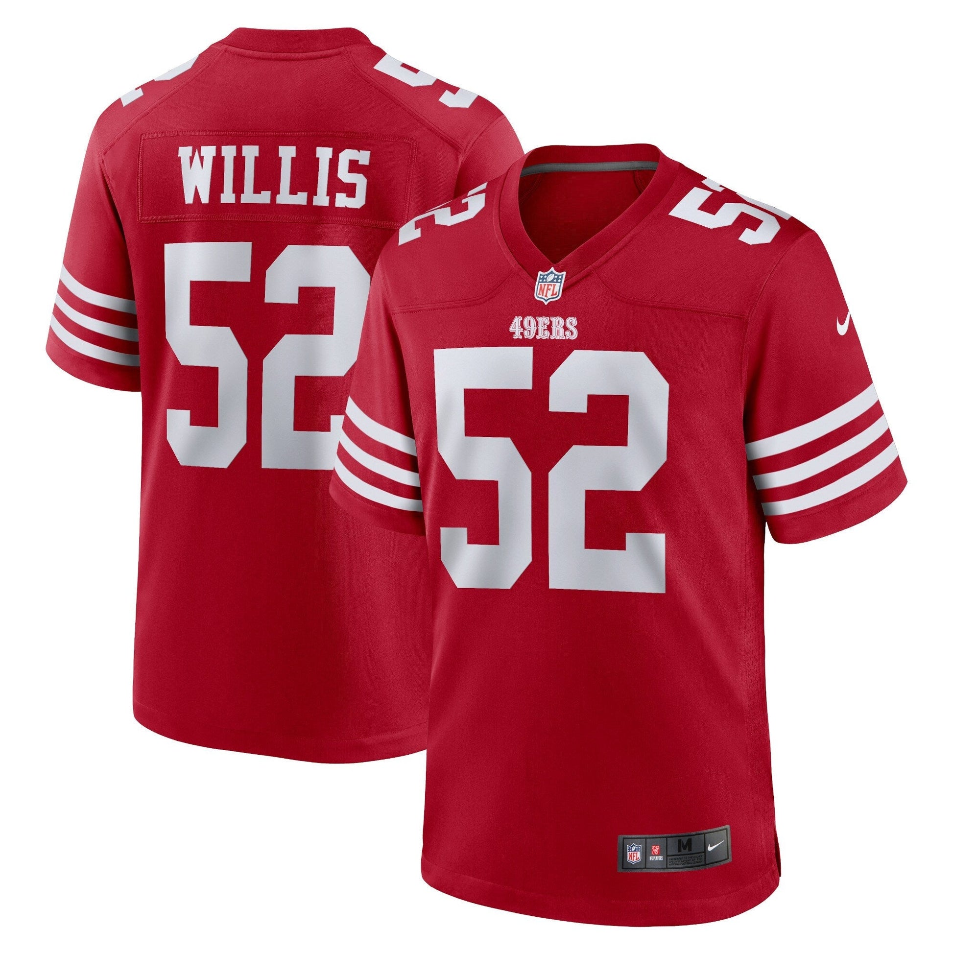 Patrick Willis San Francisco 49ers Retired Game Jersey - Scarlet football jersey product view 1