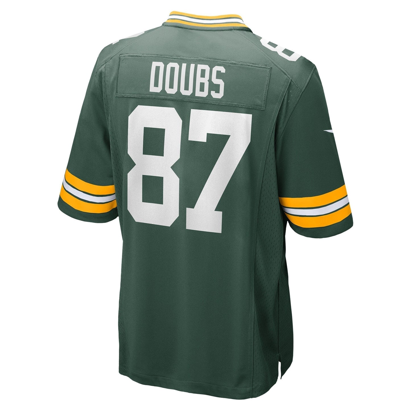 Romeo Doubs Green Bay Packers Game Jersey - Green football jersey product view 3