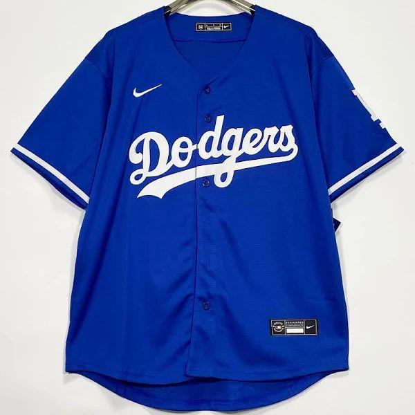 Men's Los Angeles Dodgers Blue Jersey baseball jersey product view 1