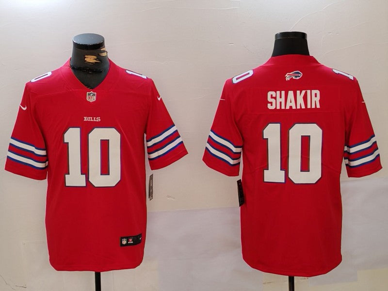 Men's Buffalo Bills Khalil Shakir #10 Red Game Jersey1 football jersey product view 1