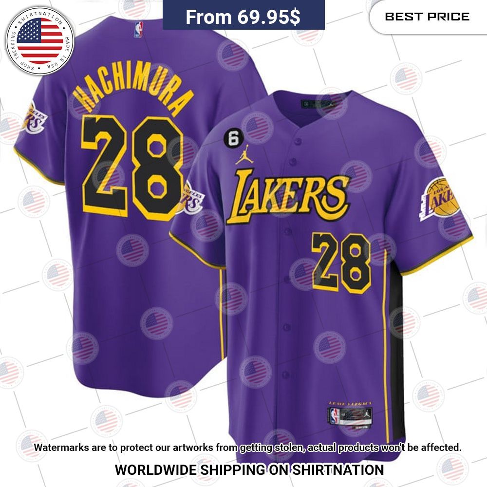 BEST Los Angeles Lakers Rui Hachimura Baseball Jerseys Unisex T-shirt, Sweatshirt, Hoodie, Long Sleeve Tee - T-Shirt, Sweatshirt, Hoodie