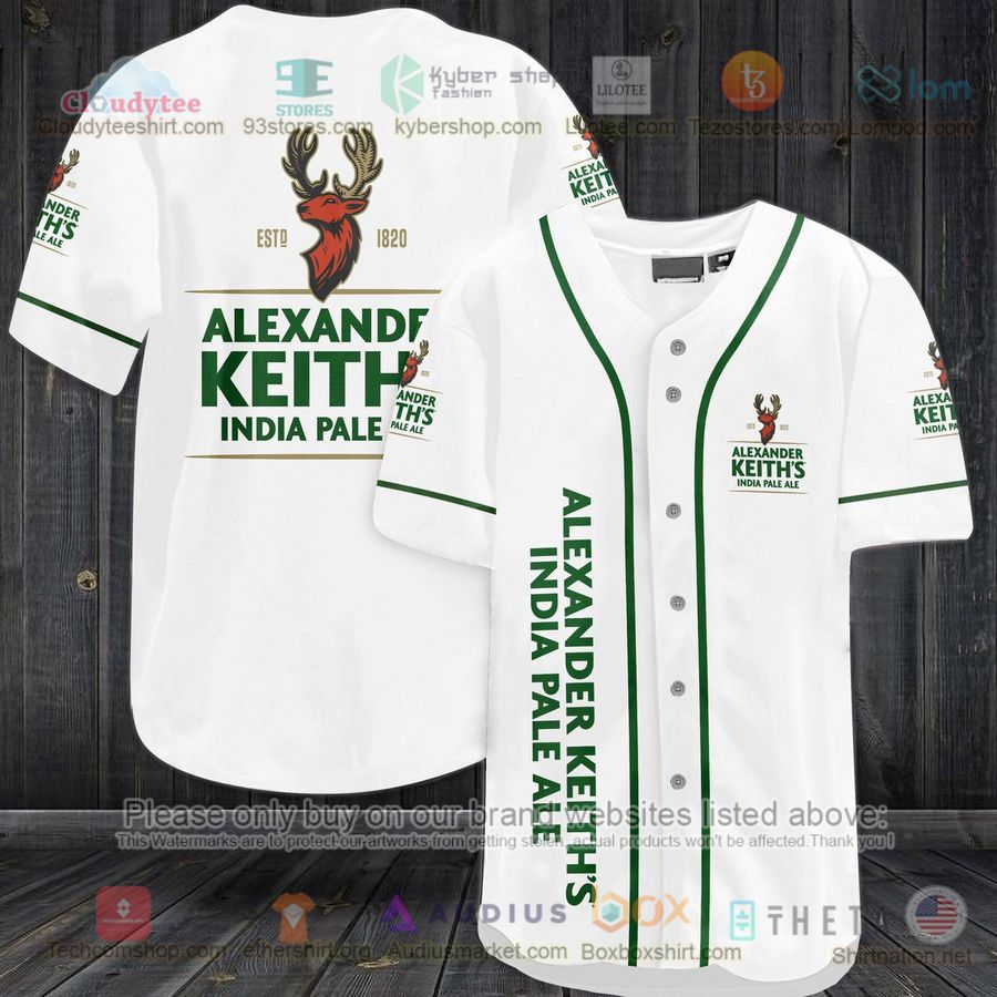 HOT Alexander Keith's India Pale Ale logo Baseball Jersey Shirt Unisex T-shirt, Sweatshirt, Hoodie, Long Sleeve Tee - T-Shirt, Sweatshirt, Hoodie