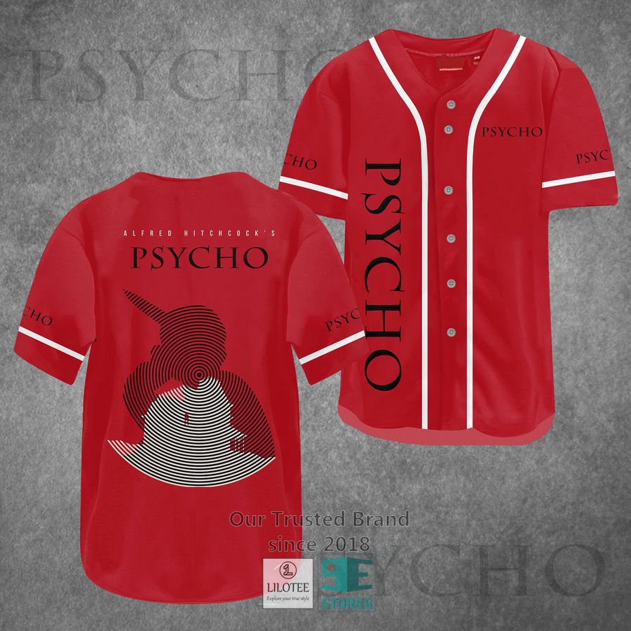 Alfred Hitchcock Psycho Horror Movie Baseball Jersey Unisex T-shirt, Sweatshirt, Hoodie, Long Sleeve Tee - T-Shirt, Sweatshirt, Hoodie