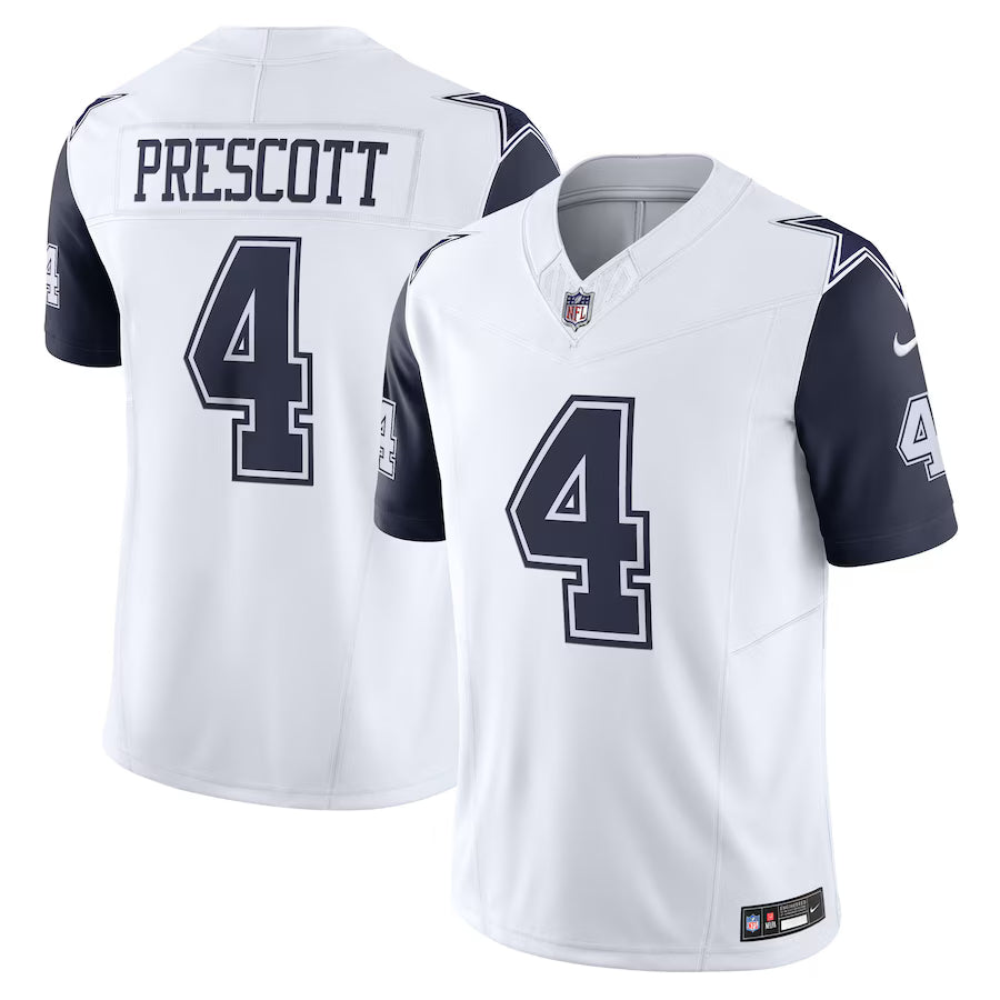 Dak Prescott Dallas Cowboys Alternate Jersey - White football jersey product view 1
