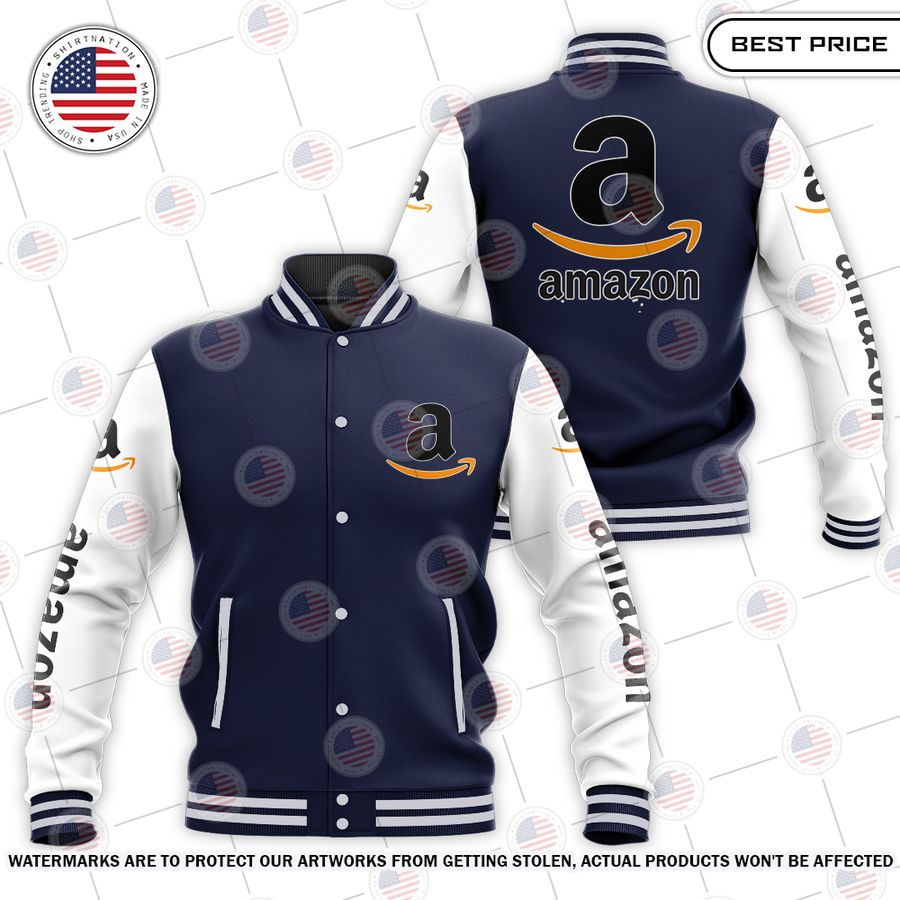 NEW Amazon Baseball Jacket Unisex T-shirt, Sweatshirt, Hoodie, Long Sleeve Tee - T-Shirt, Sweatshirt, Hoodie