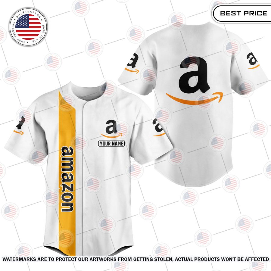 NEW Amazon Custom Baseball Jersey Unisex T-shirt, Sweatshirt, Hoodie, Long Sleeve Tee - T-Shirt, Sweatshirt, Hoodie