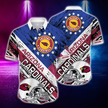 Arizona Cardinals All-American Stars Hawaiian Shirt Unisex T-shirt, Sweatshirt, Hoodie, Long Sleeve Tee - T-Shirt, Sweatshirt, Hoodie